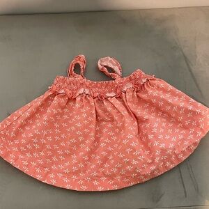 Carter's Coral Pink Floral Sundress Top for Girls